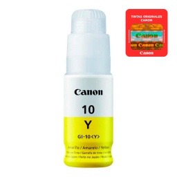 Botella De Tinta Canon Amarillo GI-10 Y 70ml